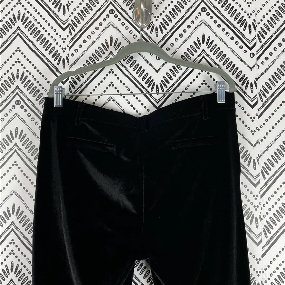 Betabrand Black Velvet Mid Rise Bootcut Pants XL - Picture 8 of 8